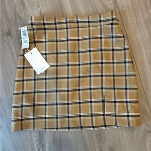 NWT Aritzia plaid mini skirt
